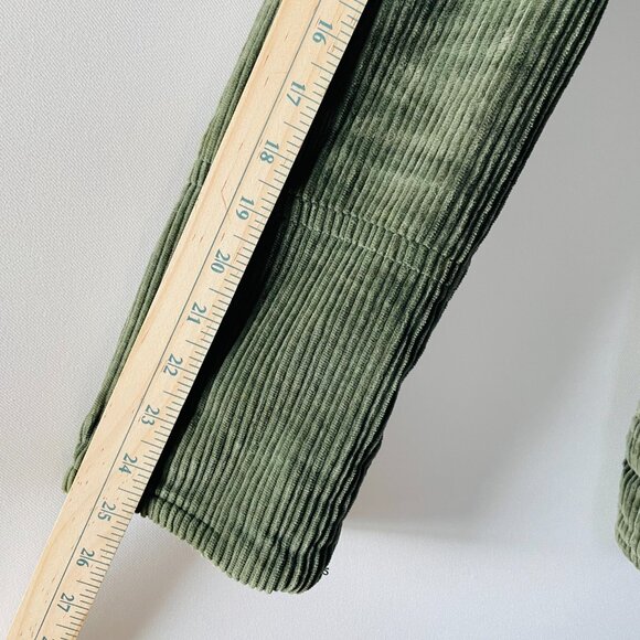 Cloth Logic Womens Army Green Long Sleeve Y2K Sherpa Lined Jacket Size Small - Picture 10 of 10